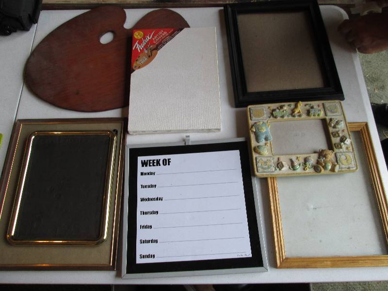 Artist canvas, wood pallette cutout...