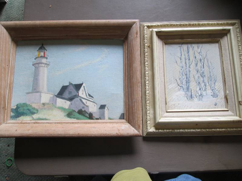 Lighthouse and nature scenes painte...