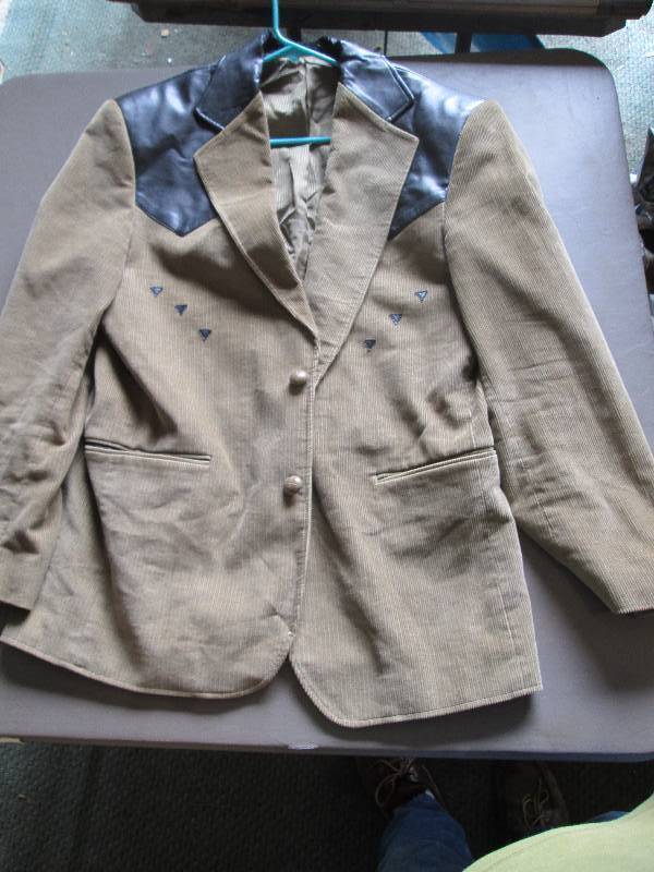 Corduroy suit coat...