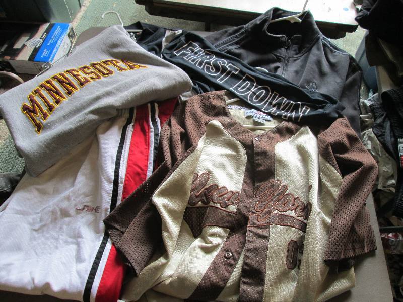 Lot of sporty clothing...