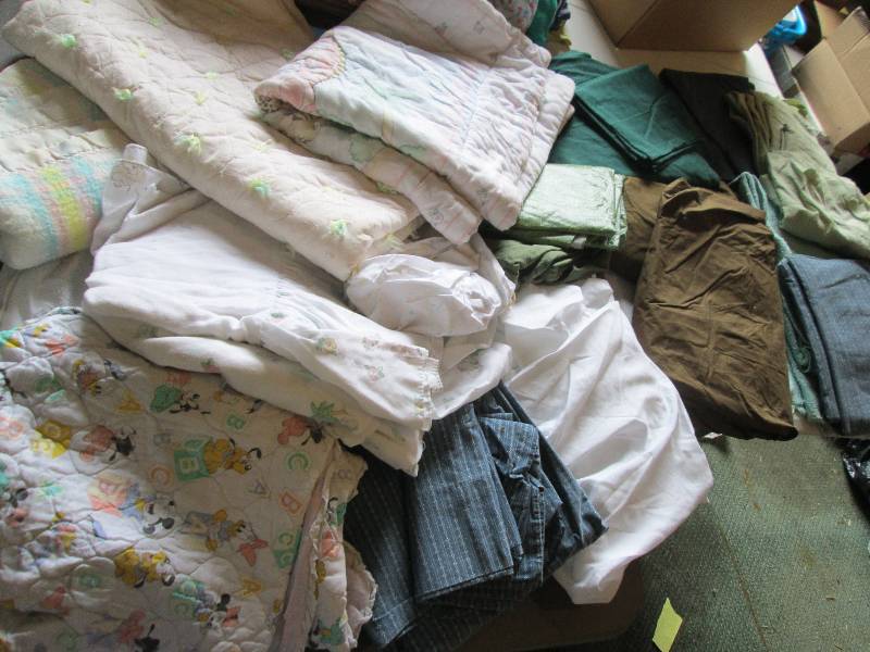 Lot of assorted blankets for kids a...