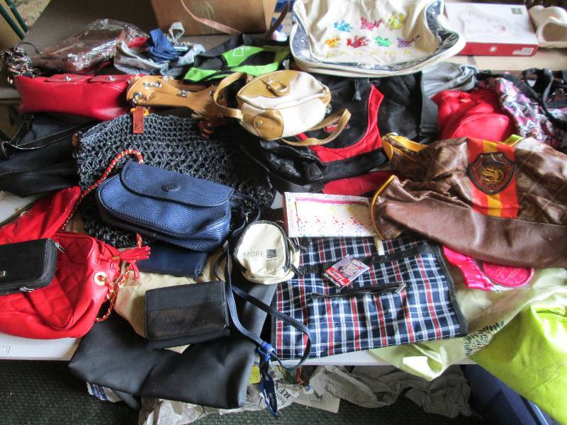 Large lot of assorted purses, bags ...