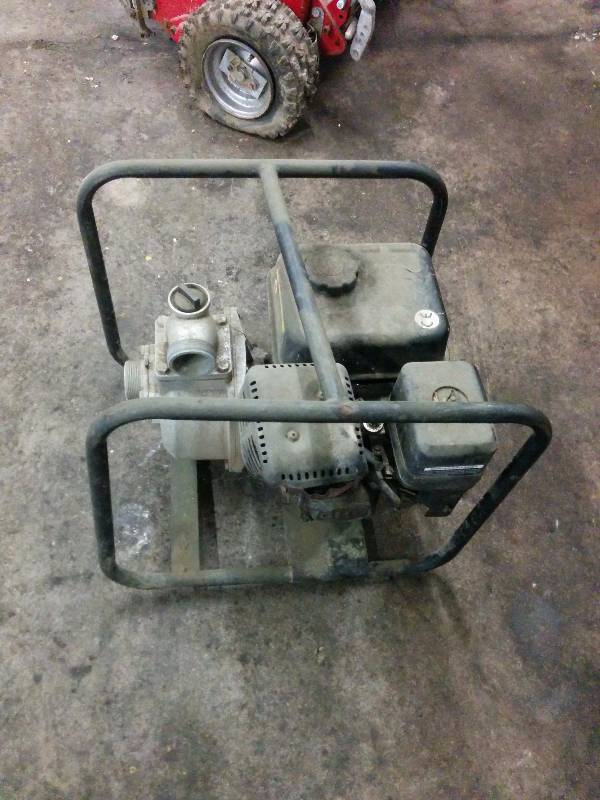 Gas powered portable watertrash pump