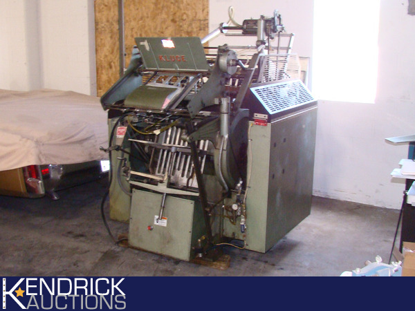 Kluge Auto Die Cut Press