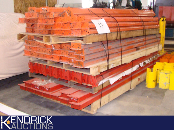 Lot of 92 Tear Drop Pallet Rack Cross-Beams