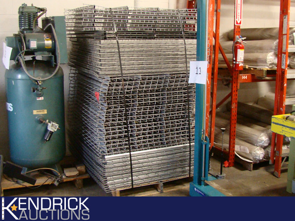 Large Lot of Steel Mesh Pallet Rack Screens