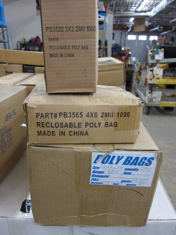 Assortment of Poly Bags