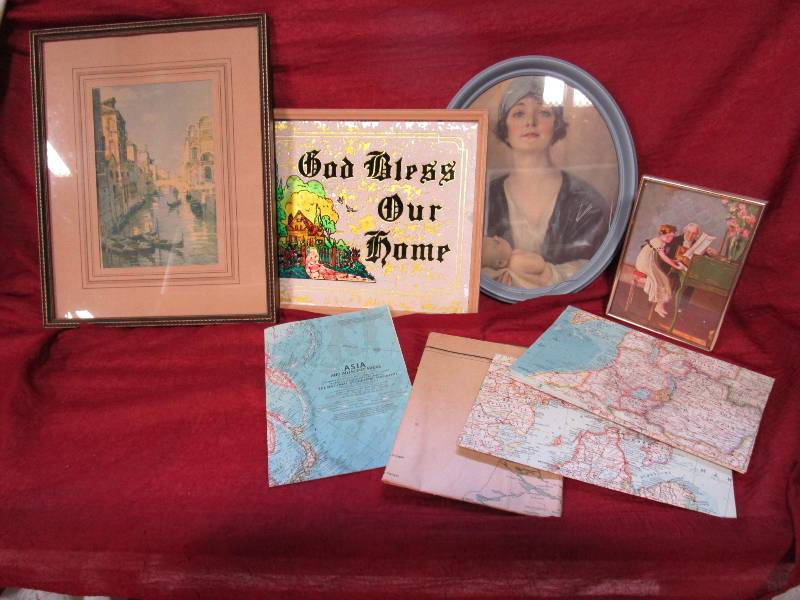 Box of Old Picture Frames