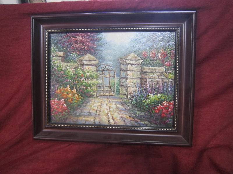 Garden Gate Oil Painting
