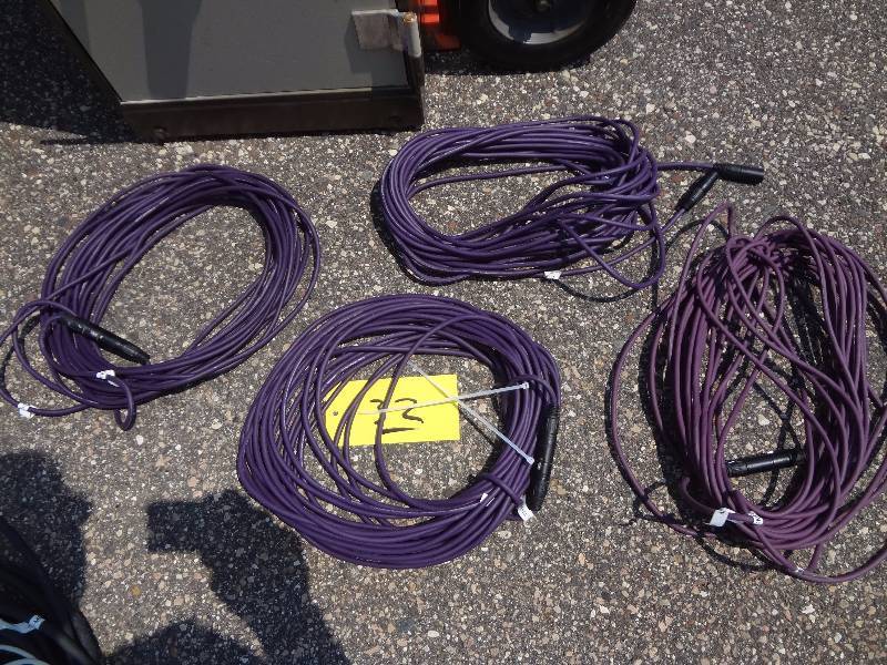 lot 32 image: Four Single Channel Snake Cords