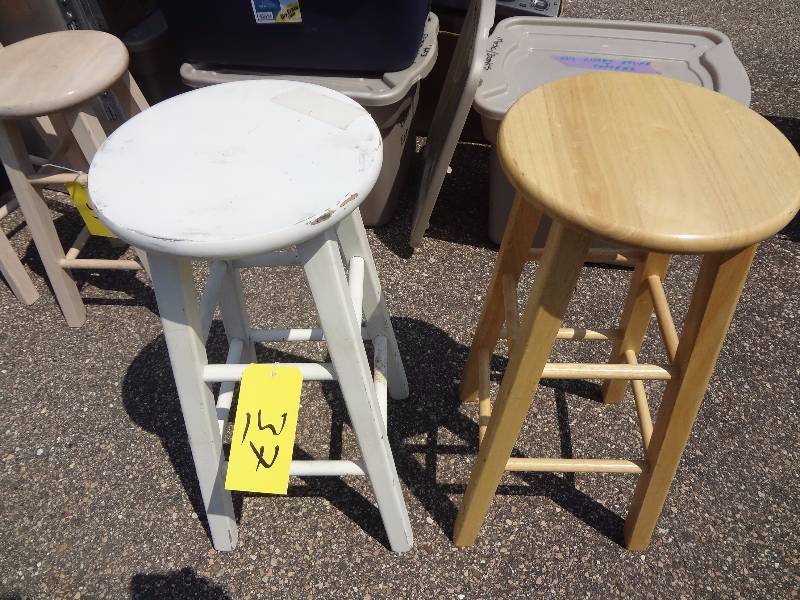 lot 37 image: Two Wooden Stools