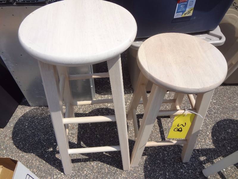 lot 38 image: Two Wooden Stools