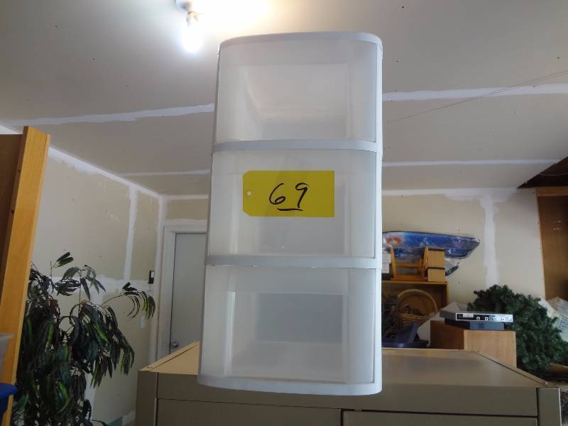 lot 69 image: Plastic Three Drawer