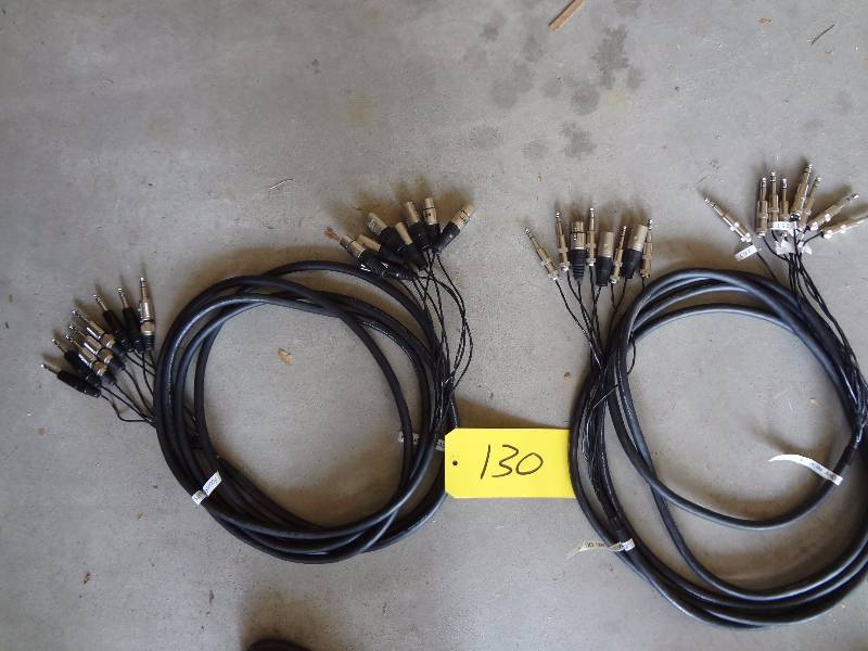 lot 130 image: 2 Short 8 Channel Cables