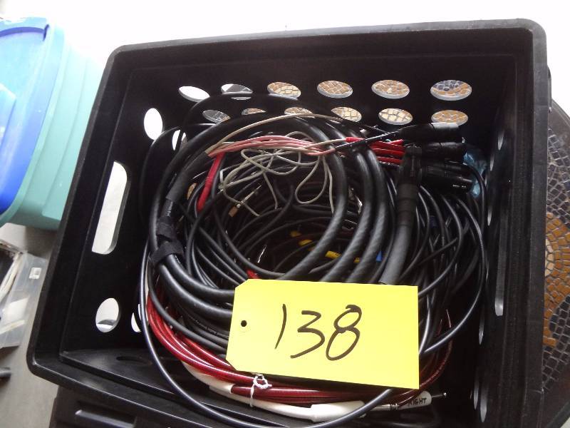 lot 138 image: Lot of Cables, One short 8 Channel