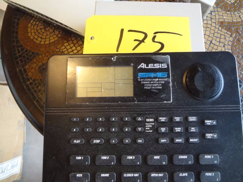 lot 175 image: Alesis Drum Machine, Yamaha CD, Lacie 52x24x52