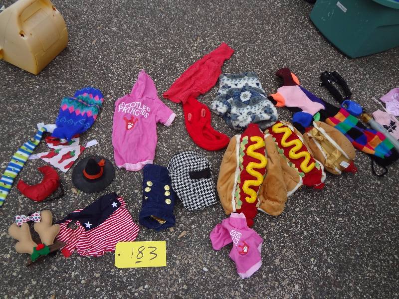 lot 183 image: Lot of Small Dog Costumes