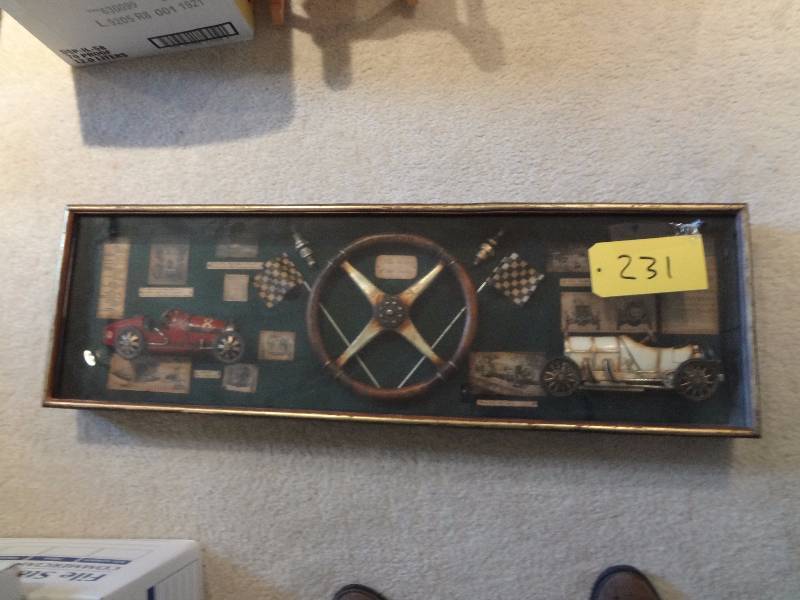 lot 231 image: Auto Racing Shadow Box