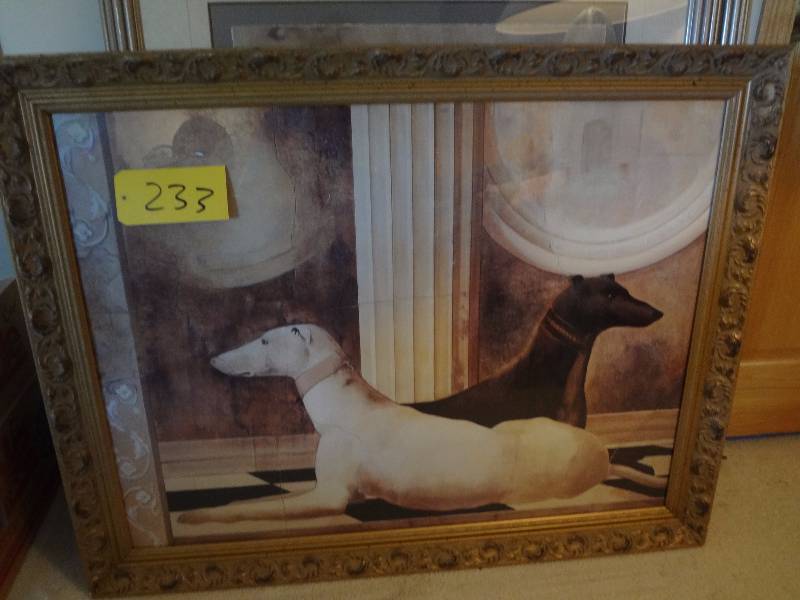 lot 233 image: Large Greyhound Print