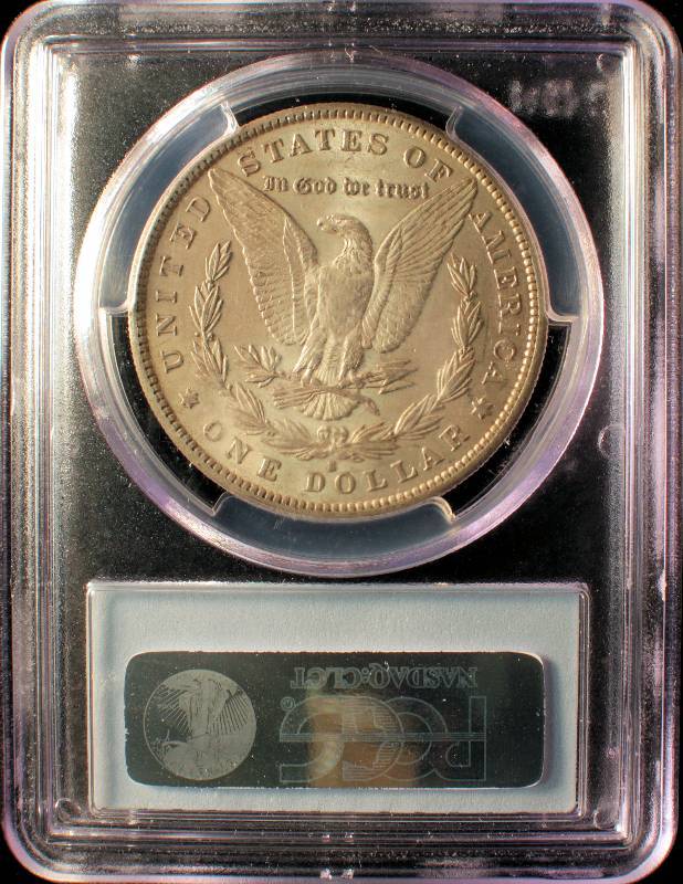 1890 S MORGAN SILVER DOLLAR AU53 PCGS CERTIFIED