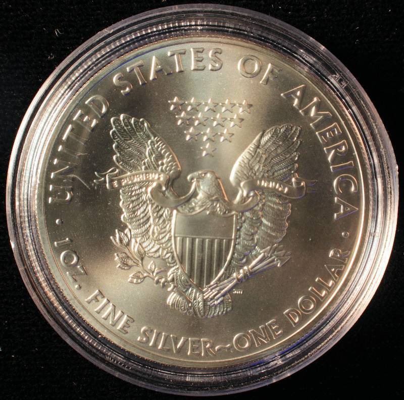 2015 AMERICAN SILVER EAGLE 1 TROY OZ. .999 FINE SILVER DOLLAR IN AIRTIGHT CAPSULE