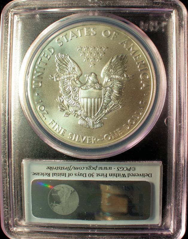 2013 SILVER EAGLE PCGS MS 69 FIRST STRIKE