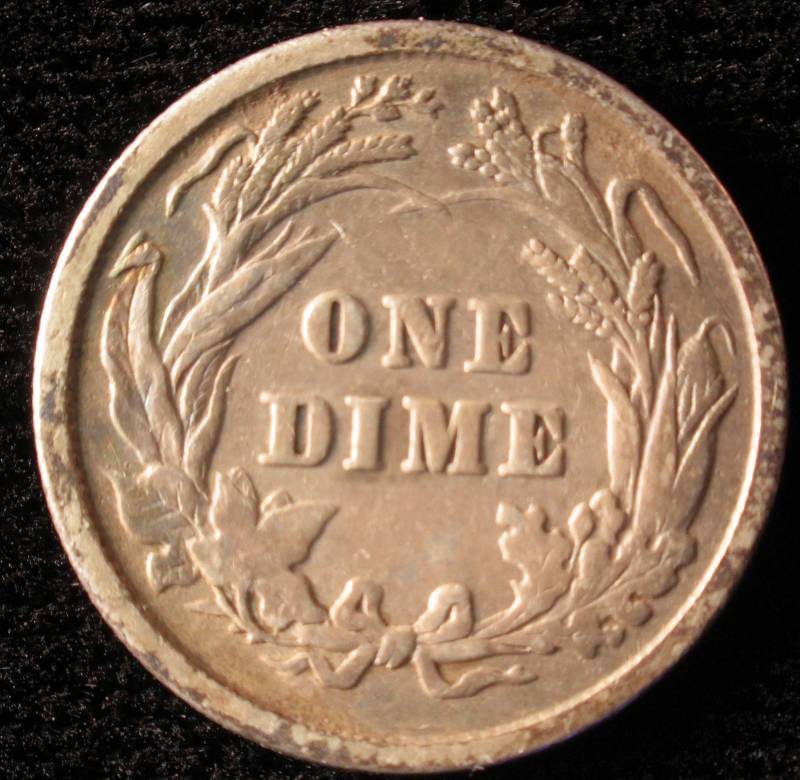 1899 BARBER SILVER DIME VG