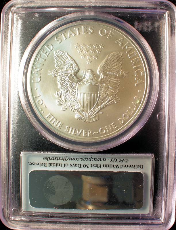 2013 S SILVER EAGLE PCGS MS 69 FIRST STRIKE