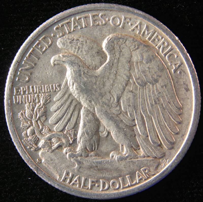 1942 S WALKING LIBERTY HALF DOLLAR XF