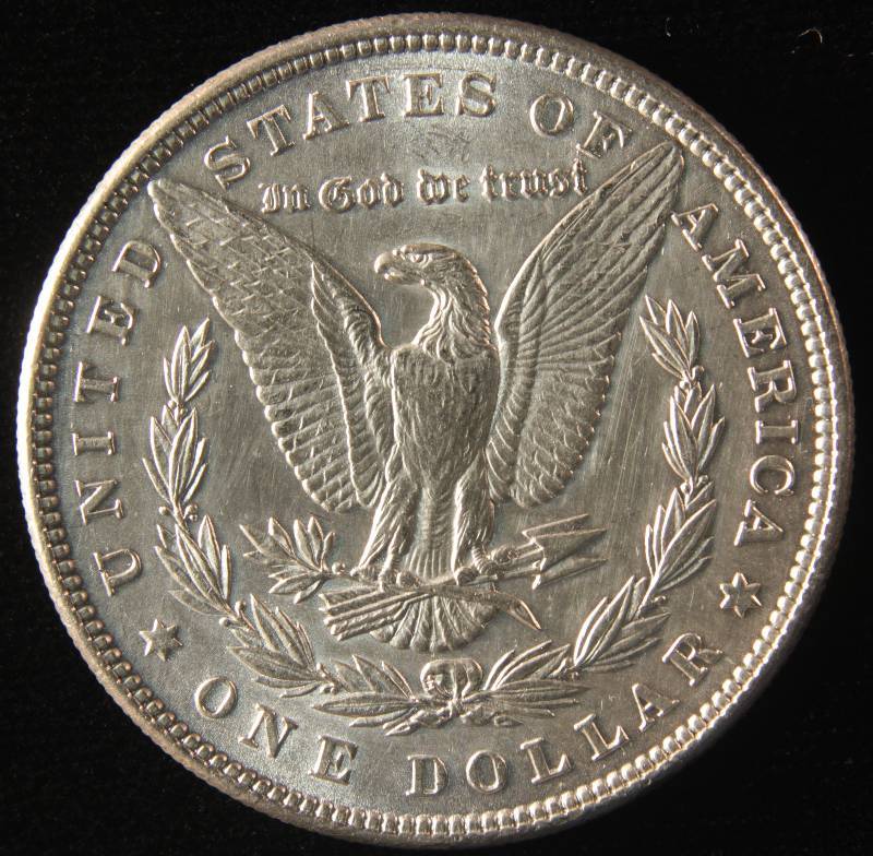 1884 MORGAN SILVER DOLLAR UNC DETAILS