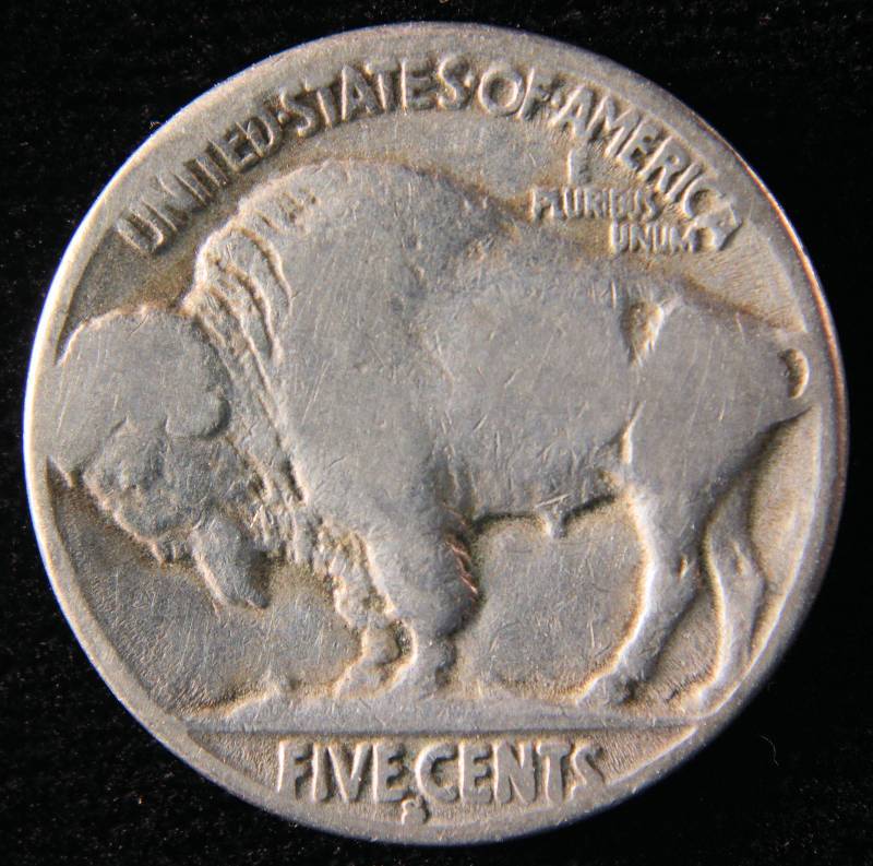 1928 S BUFFALO NICKEL VG