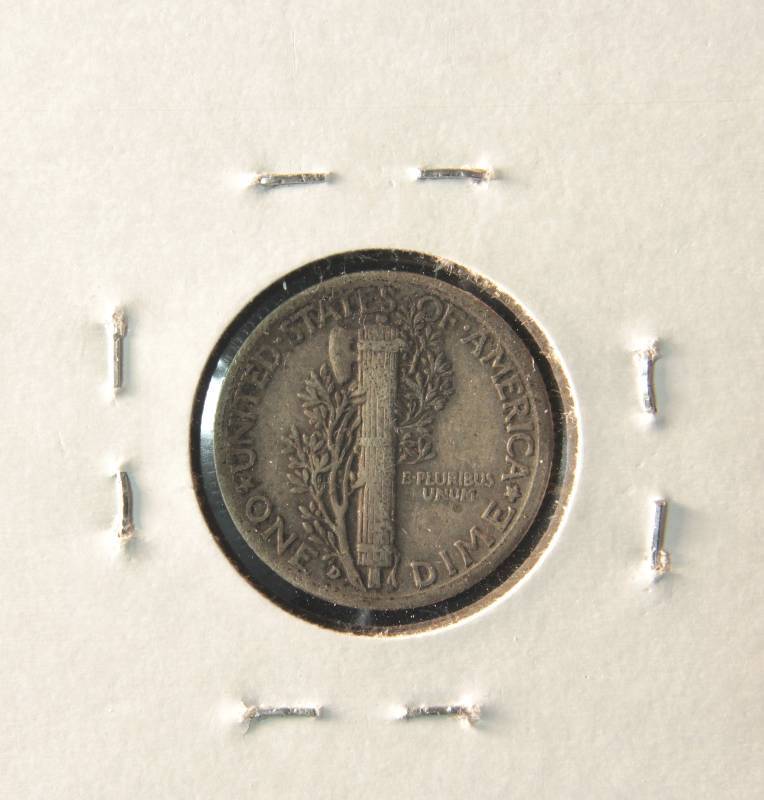 1937 D MERCURY DIME FINE