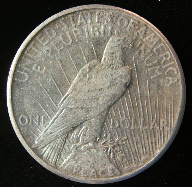 1922 S PEACE SILVER DOLLAR XF DETAILS