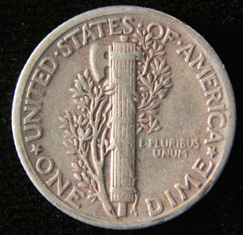 1941 MERCURY US SILVER DIME VF
