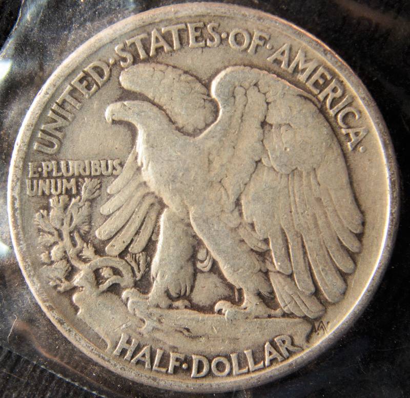 1942 WALKING LIBERTY SILVER HALF FINE IN LITTLETON PKG