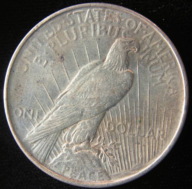 1922 PEACE SILVER DOLLAR AU