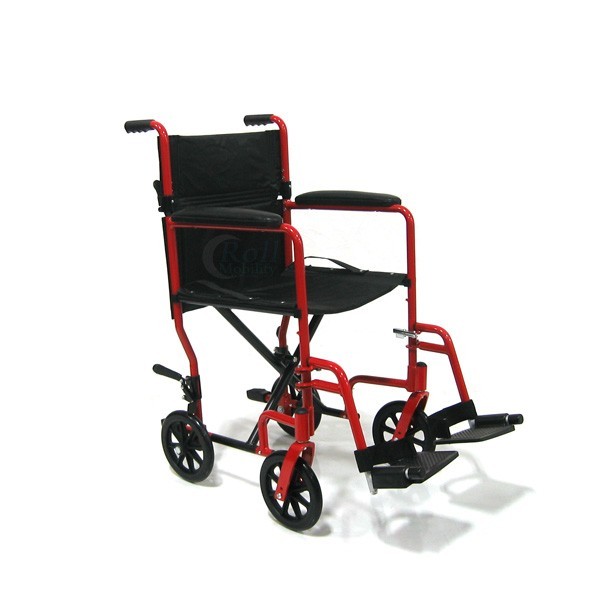 lot 47 image: Roll Mobility Aluminum Transport Wheelchair