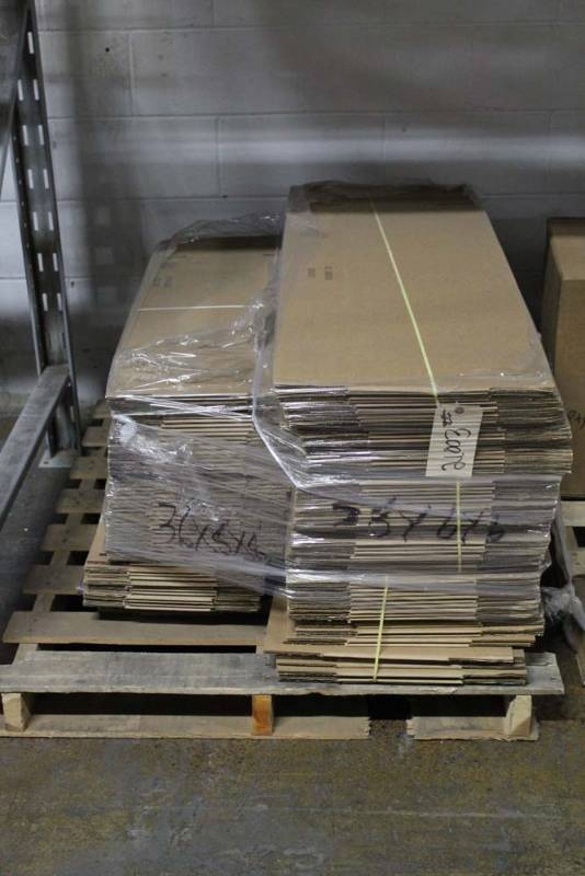 lot 88 image: Pallet of New Boxes. Mixed Sizes.