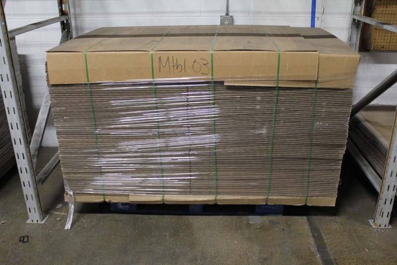 lot 92 image: Pallet of New Boxes 38 x 33 x 9