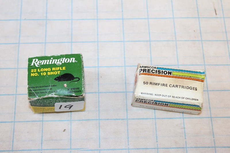 22 Calber Ammo, 2 Partial Boxes