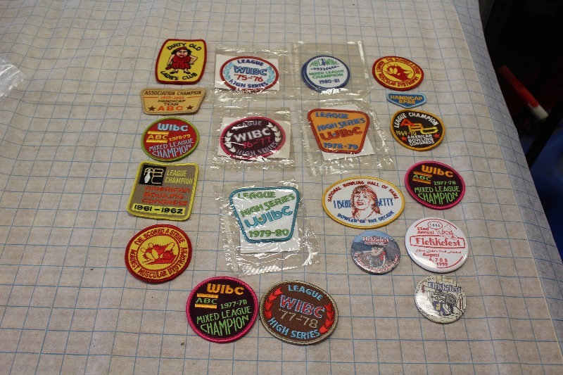 Bowling Awards  Patches, Appear Unused