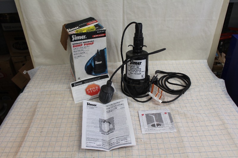 NEW Simer Sump Pump