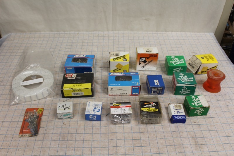 Large Lot of Nails, Fastners, Etc..