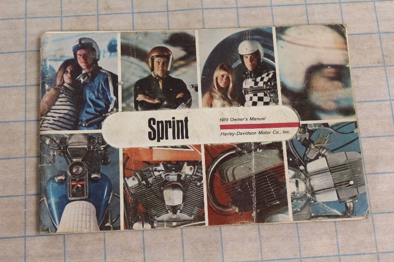 Harley Davidson Sprint 1970 Owners Manual