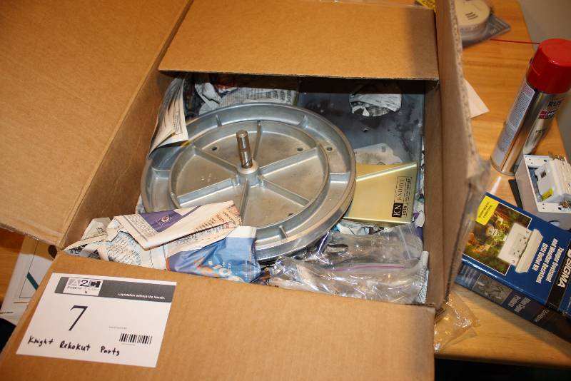 lot 7 image: KN Knight Rekoblade Parts Including Electrical Hardware Discs And More.