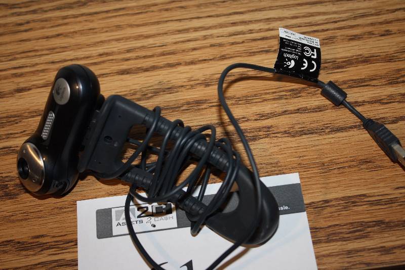lot 61 image: Logitech  Camera wCords & Mount.
