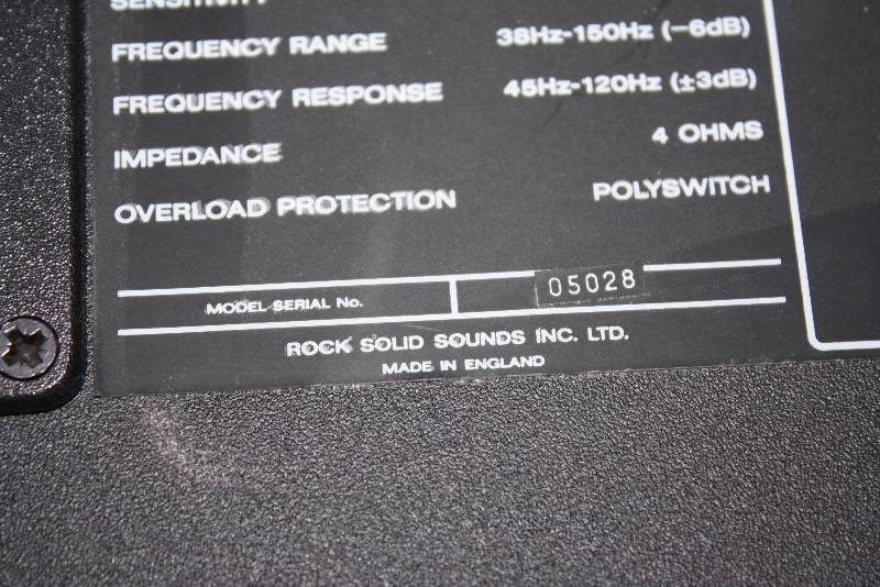 Solid Twin Bass Subwoofer System; Enclosure Type Twin Bass Reflex; Power  Handling 150W; 91dB. | South Minneapolis Moving Sale | K-BID