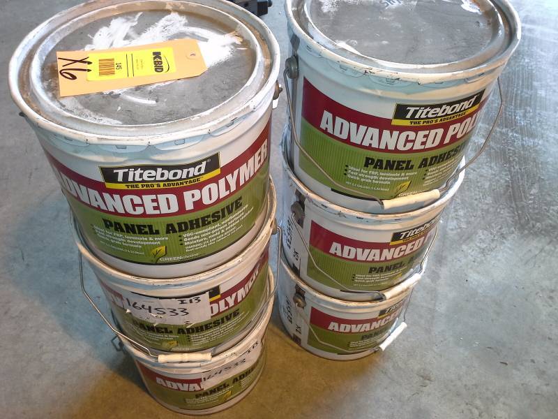 lot 145 image: 6 - 3.5 Gallon Pails of Adhesive