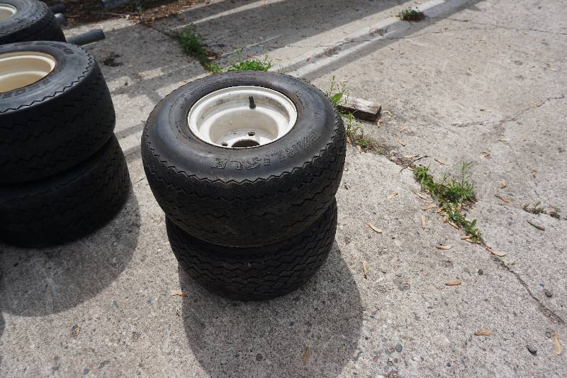 lot 52 image: Set of 4 Dura Excell Golf CartTrailer Tires and Rims