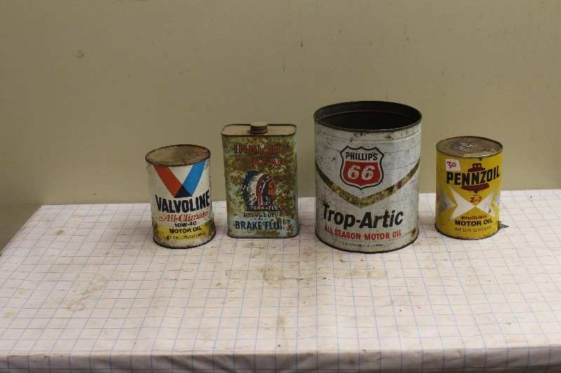 Vintage Oil and Brake Fluid Containers